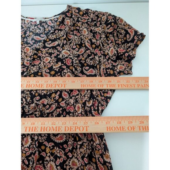 Kate & Sam Floral Paisley Maxi Dress Womens Size XXL Black Mixed Print Tiered - Picture 11 of 12